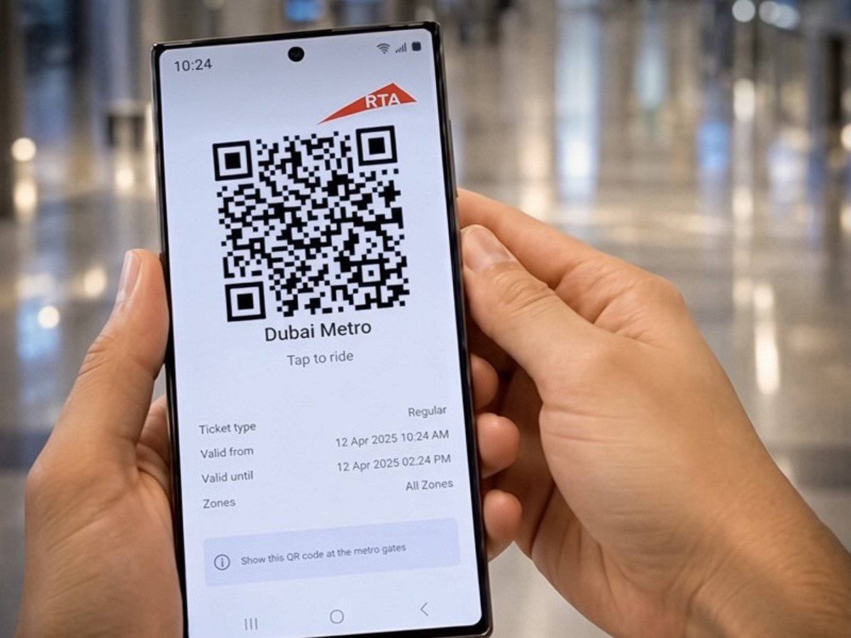 هیئت حمل‌ونقل دبی بلیط QR را برای مترو، تراموا و اتوبوس راه‌اندازی کرد