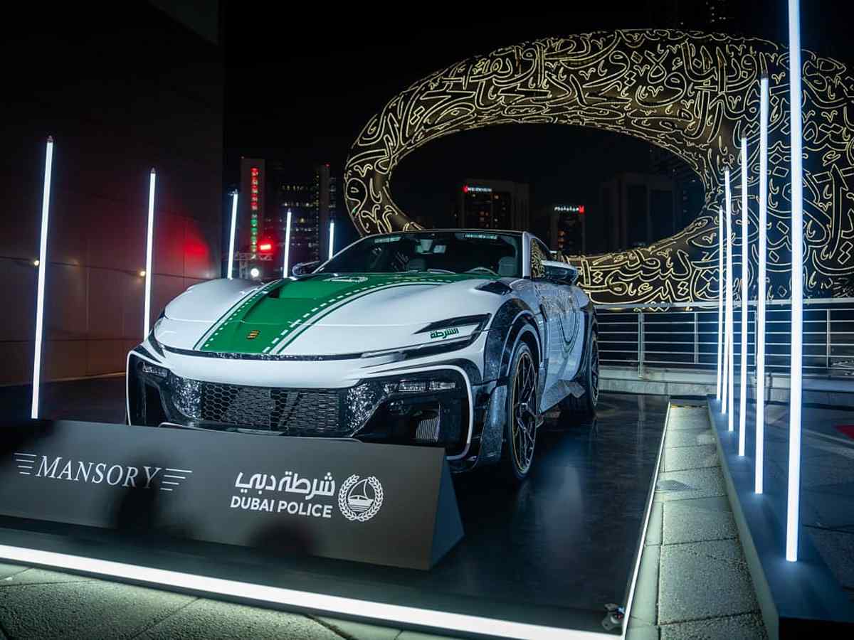 Dubai police recently added a rare Mansory Ferrari Purosangue to their luxury fleet, marking the twelfth anniversary of the luxury patrol fleet in front of the Emirates Towers.